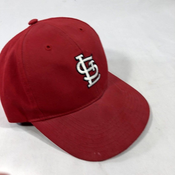 ST LOUIS CARDINALS 47 BRAND HAT CAP KIDS ONE SIZE SNAPBACK RED DISCOLORED OSFM - Picture 8 of 12